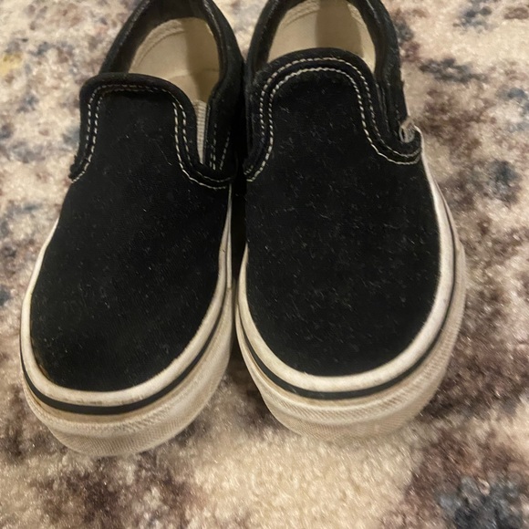 Kids Black Van Slide Sneakers size 11c - Picture 2 of 8